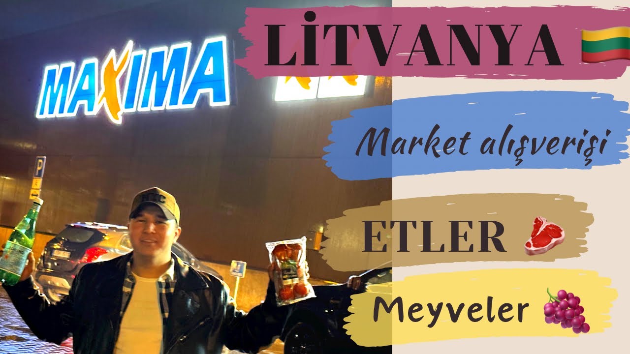 📍Litvanya Market Fiyatları Şaşırttı! Avrupa’da Yaşam Pahalı mı?
