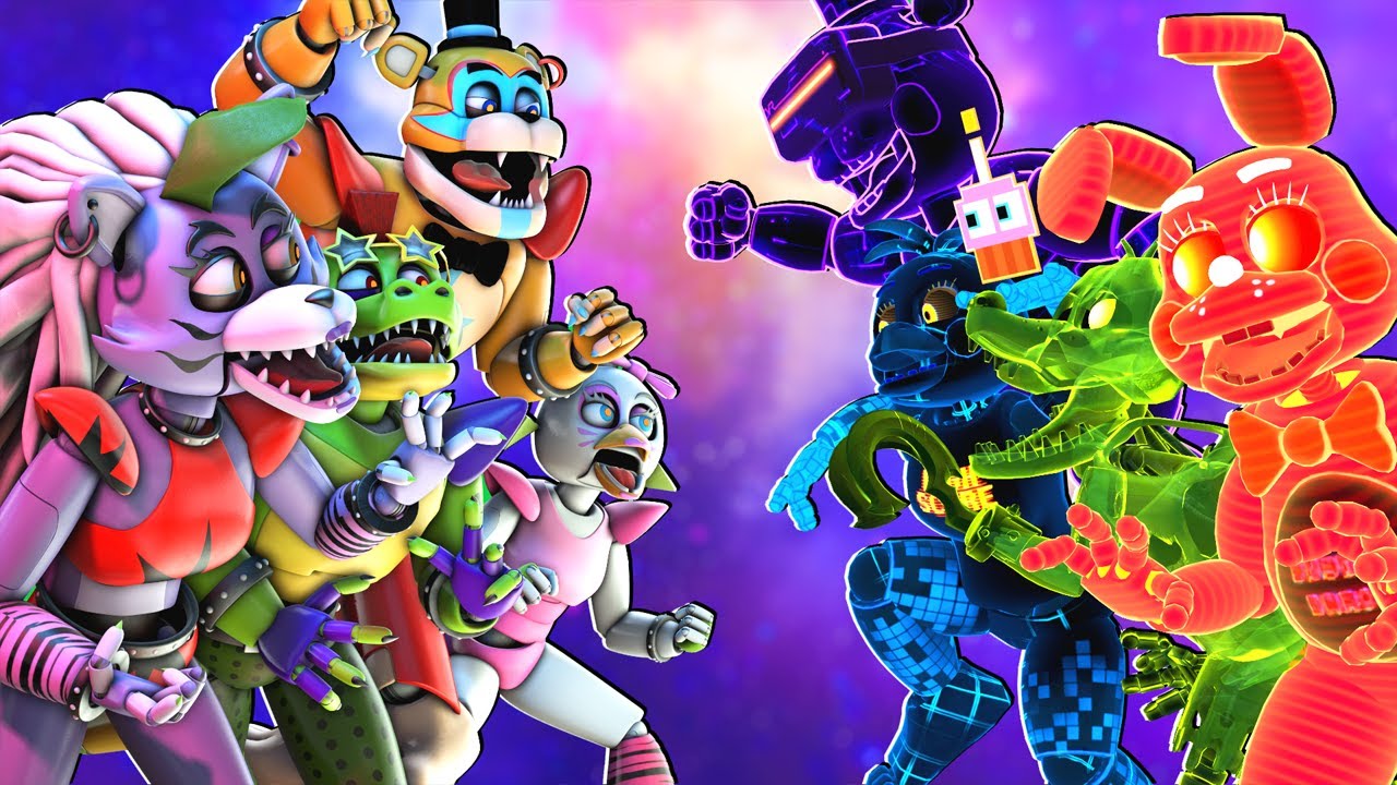 Security Breach vs FNAF AR Animatronics