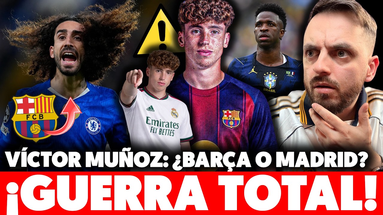 💥&iexcl;BOMBAZO! CUCURELLA SE OFRECE al BAR&Ccedil;A y GUERRA por V&Iacute;CTOR MU&Ntilde;OZ &middot; ANCELOTTI: 'VINICIUS JUGAR&Aacute;'😡