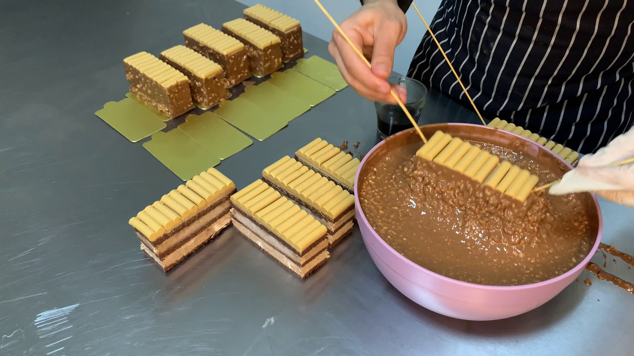 KESTANE ÇİKOLATA MODERN DİLİM PASTA TASARIMI K🐜D (CHESTNUT CHOCOLATE MODERN SLICE CAKE DESIGN)