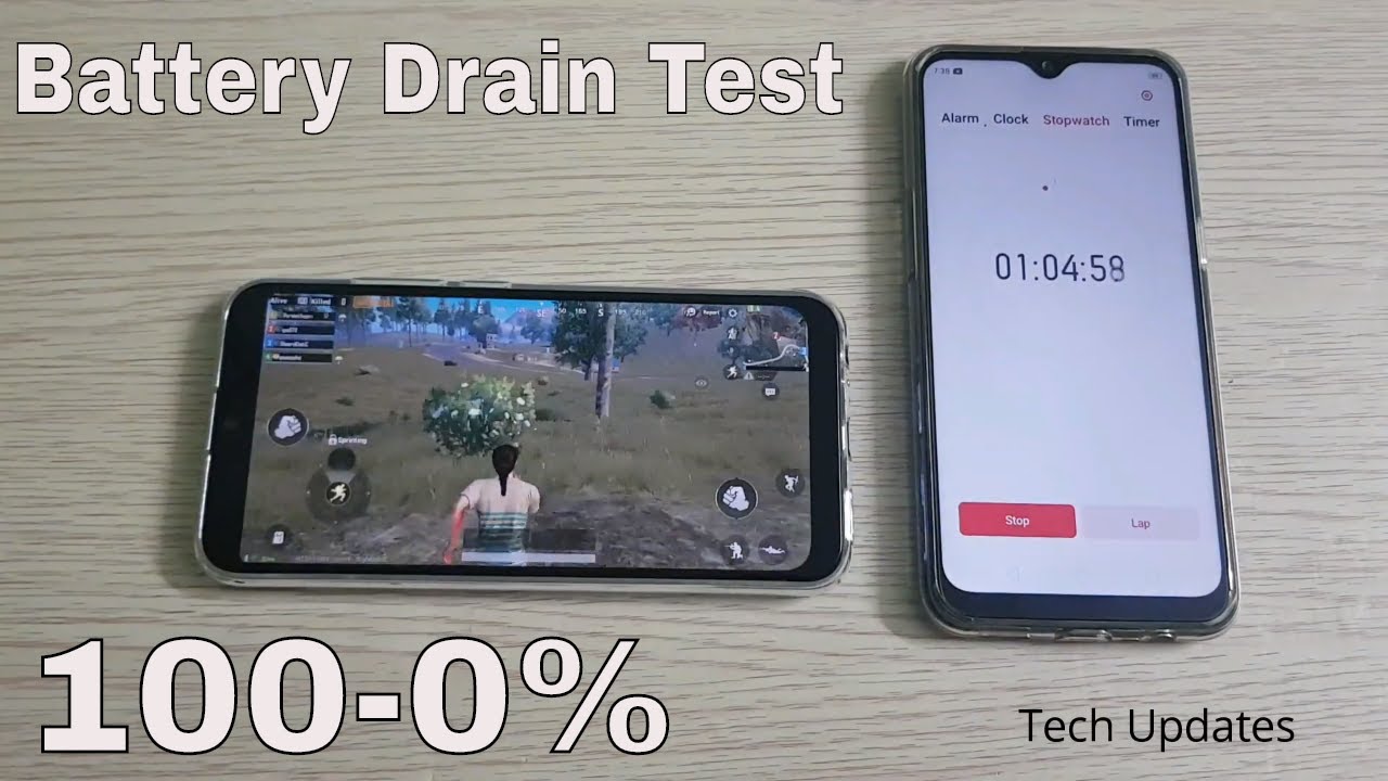 Infinix S4  Battery Drain Test (100-0)