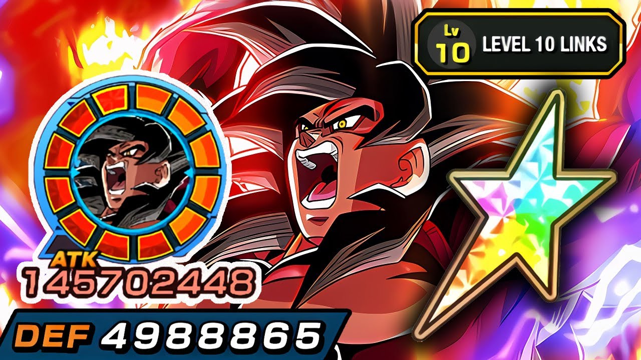 100% AGL LR SSJ3 ➜ SSJ4 GOKU LEVEL 10 LINKS SHOWCASE!!!!!!!!!! Dragon Ball Z Dokkan Battle