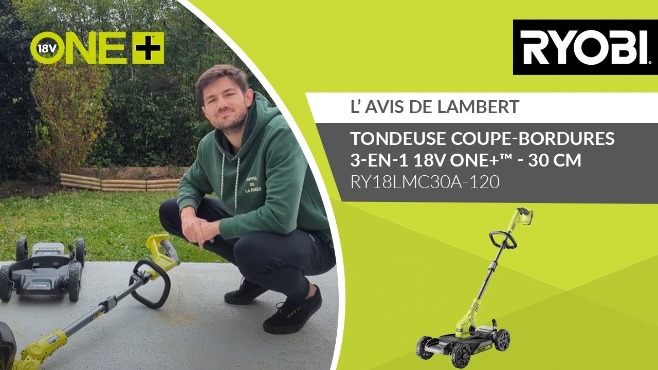 TONDEUSE 3 EN 1 SPECIAL PETIT JARDIN ! ATTENTION RYOBI® - L’avis de Lambert