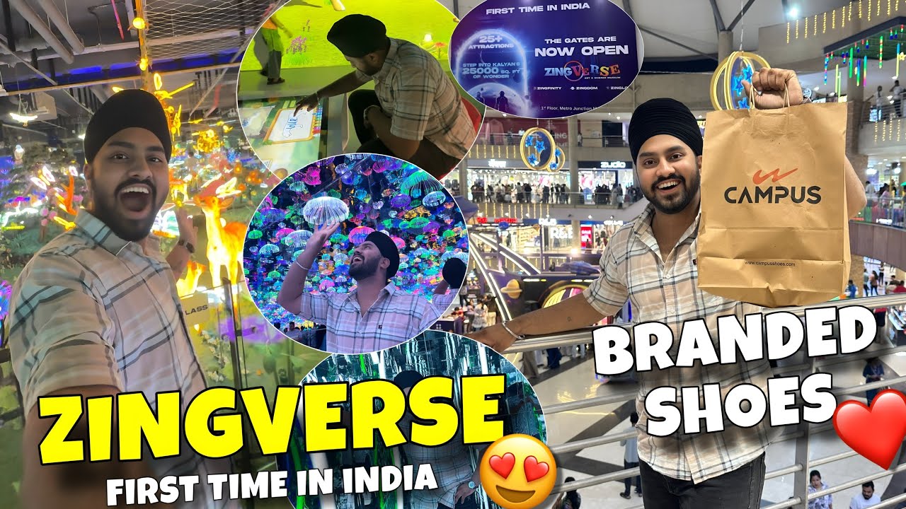 Kalyan Metro Mall Zingverse Experience 😱Unreal Parallel Universe😍 + Shopping Campus Shoes🛍️