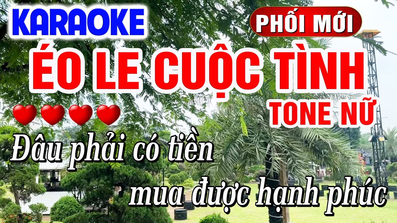 Éo Le Cuộc Tình Karaoke Tone Nữ Dễ Hát 2026 | Y Dung Karaoke