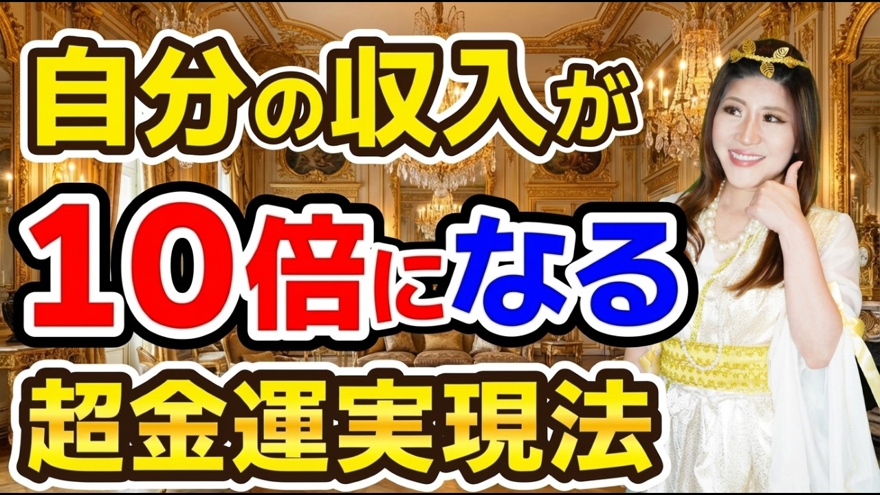 【高波動で10倍】収入が１０倍以上になった超金運実現法を手に入れてください！【運・縁・収入】 