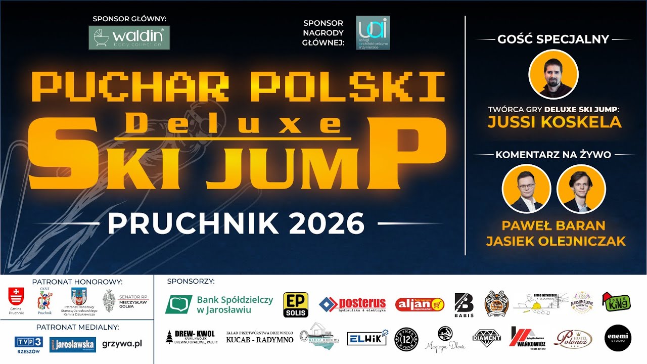 🔴🎥 [NA ŻYWO] ⛷ PUCHAR POLSKI 2026 Deluxe Ski Jump 2.1 📆[2026-02-07] ⏰[godz.17.00]