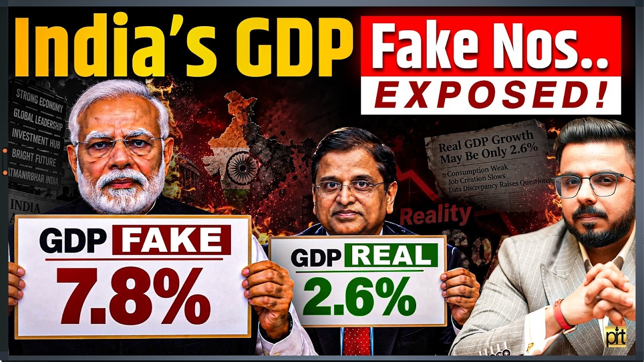 India&rsquo;s GDP Truth EXPOSED 🚨 7.8% vs 2.6% Reality Explained