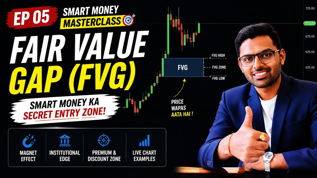 Fair Value Gap Strategy Explained  | Smart Money Concept Episode 5 | Rohit Tated