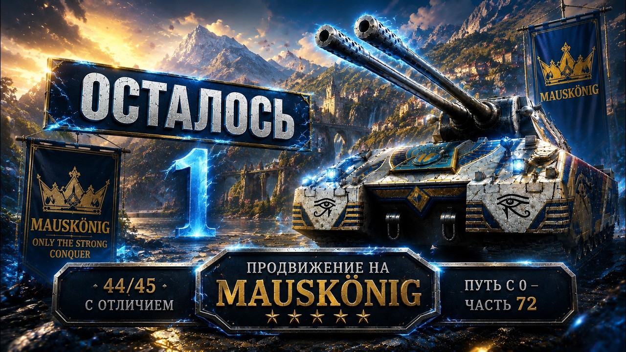 #shorts  | ПУТЬ ОТ НУЛЯ ДО MAUSEK&Ouml;NIG #72 (44/45 с отличием) | Мир Танков
