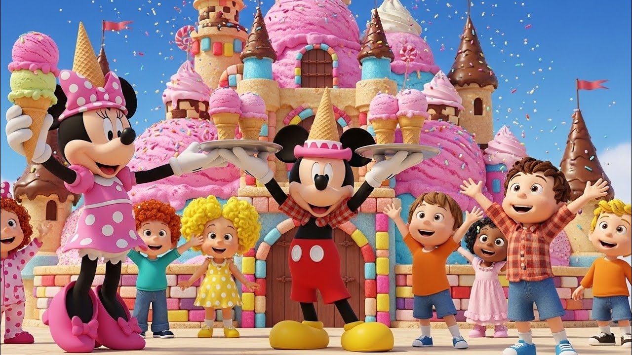 🌈🍦 Mickey & Friends Magical Ice Cream Adventure | Fun Kids Cartoon Story 