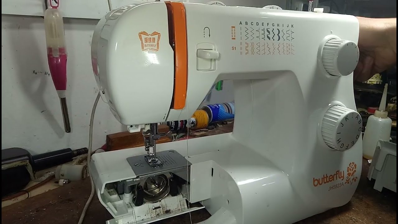 butterfly'JH5823A'''الصيانه مهمه جدا بالنسبه لمكينه الخياطه.
