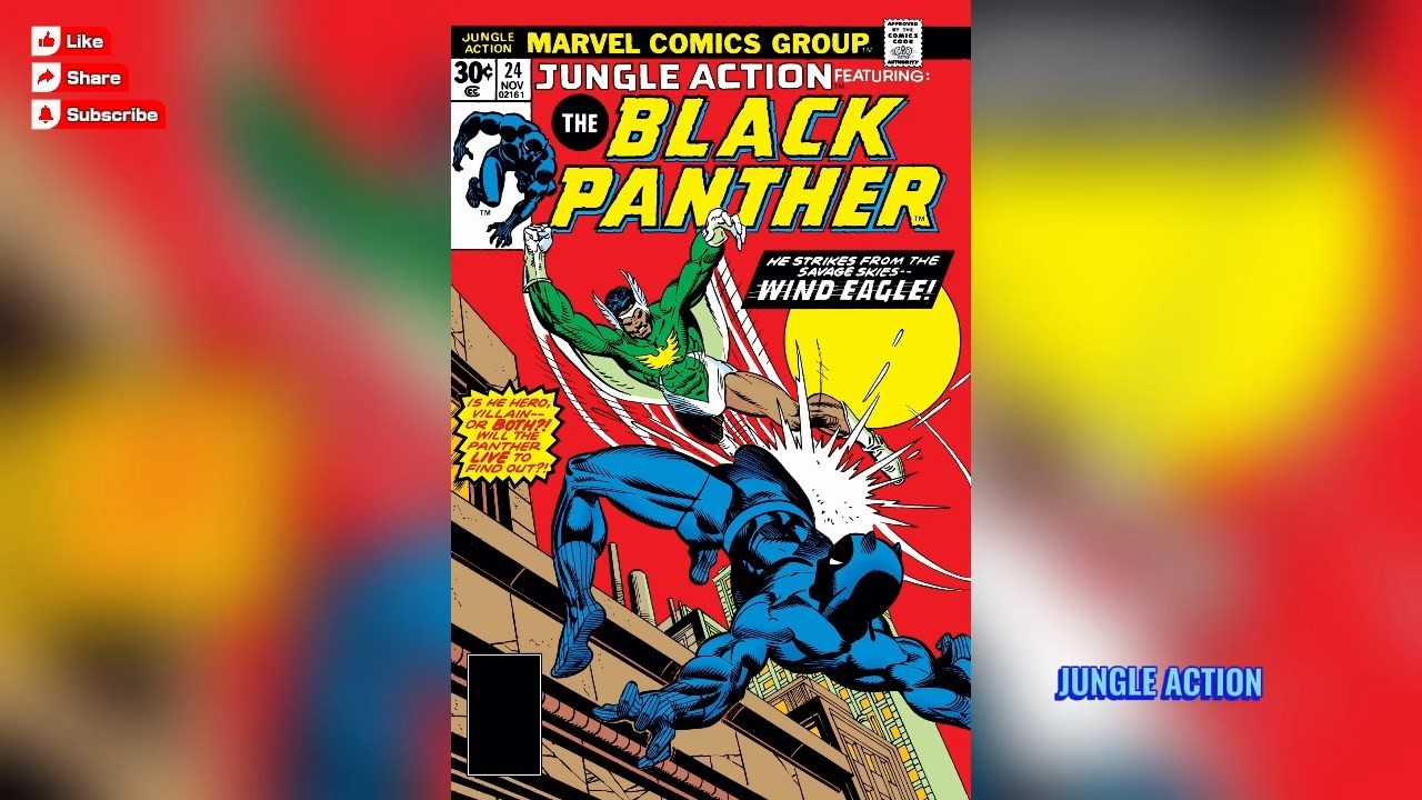 История комиксов Marvel: Jungle Action #24 (ноябрь 1976 г.) #marvelcomics #BlackPanther