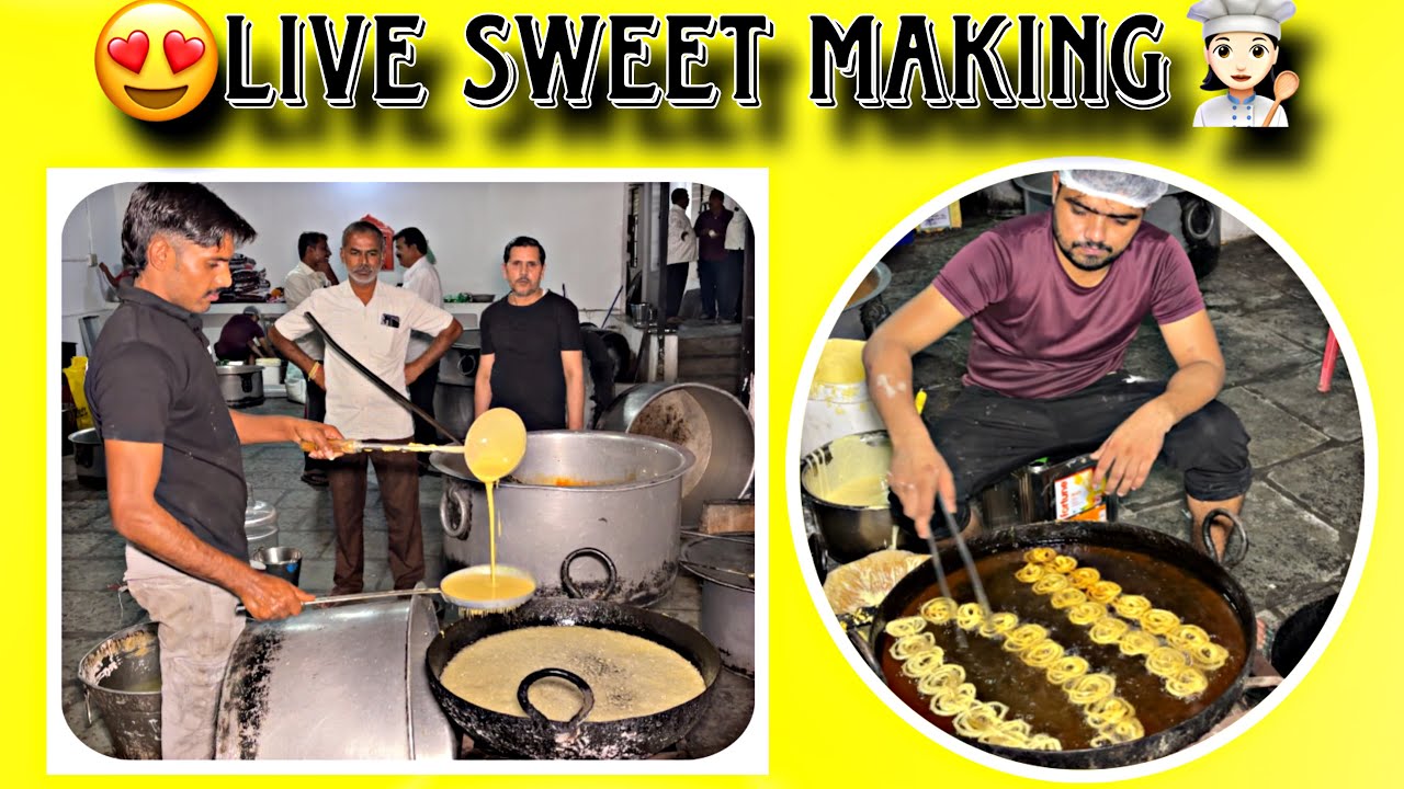 Order Vlog 😍🔥 Live Jalebi, Kaju Katli, Laddu & Khara Boondi Making | Karan Sweet Wala Raichur