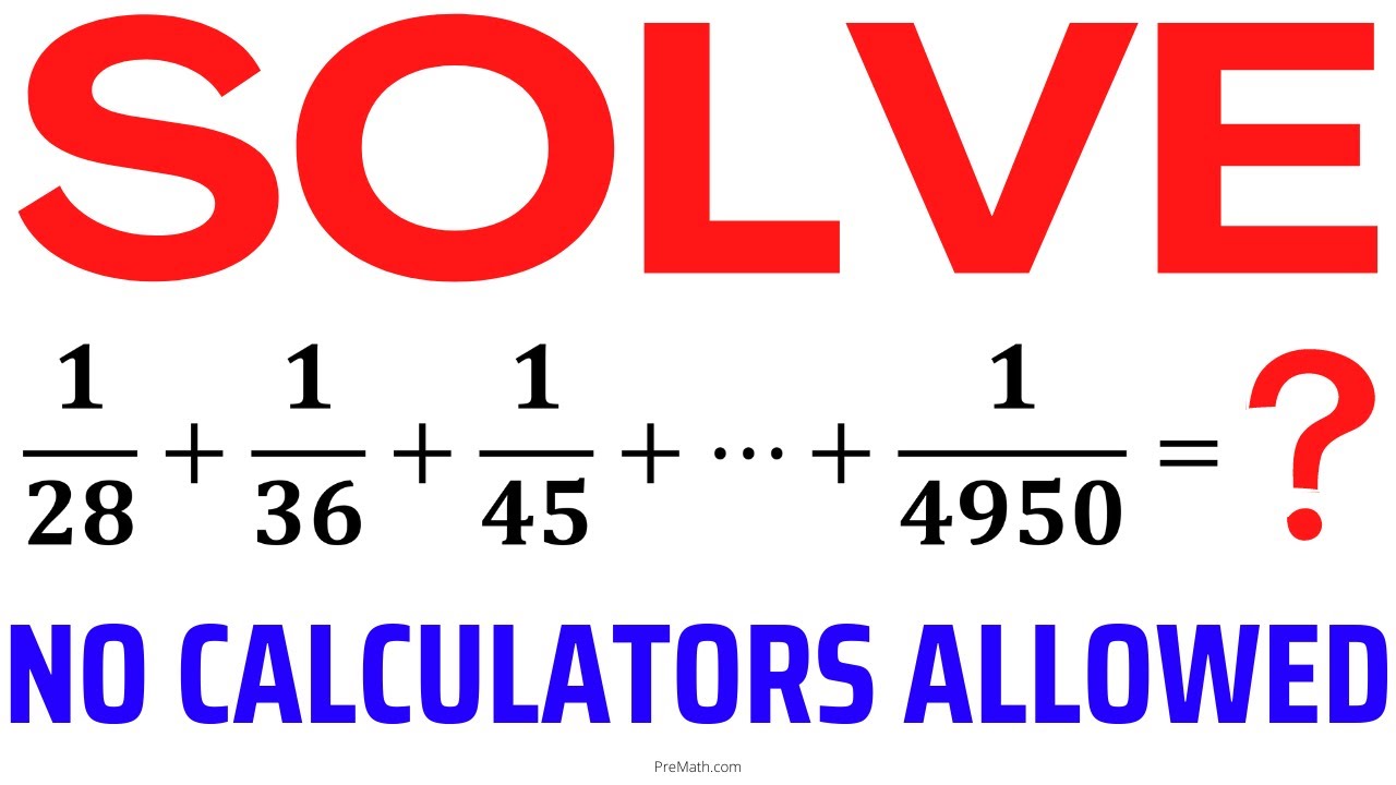 Can You Solve This Number Series? | No Calculators Allowed