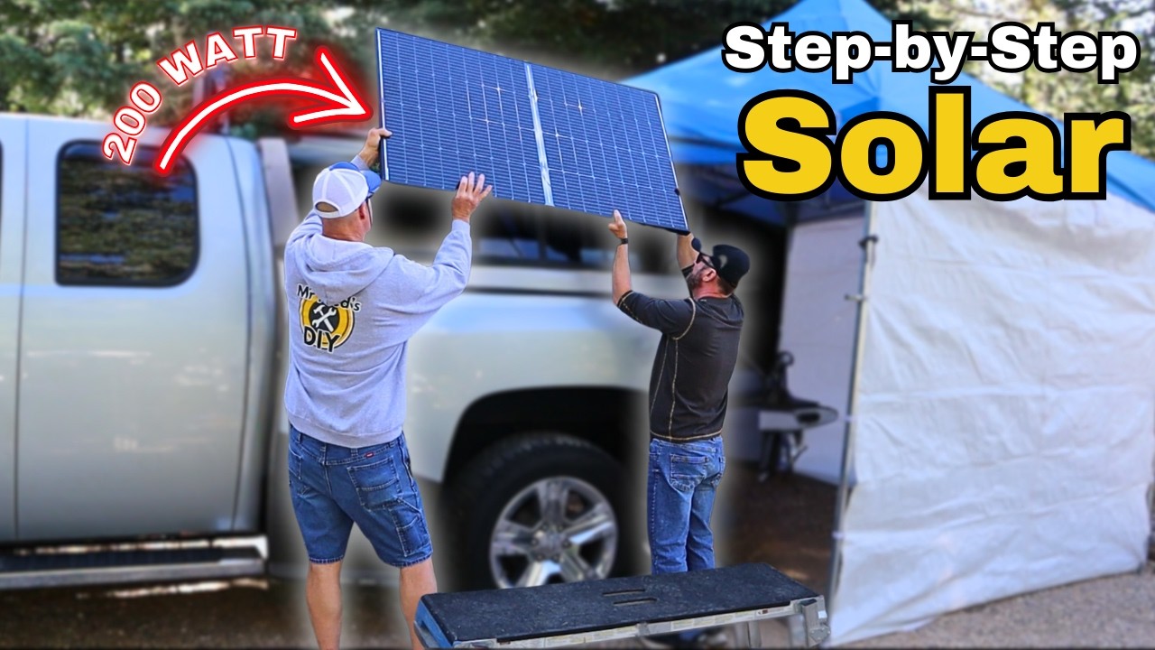 Watch Us Install a 200 Watt Solar Panel Step by Step!