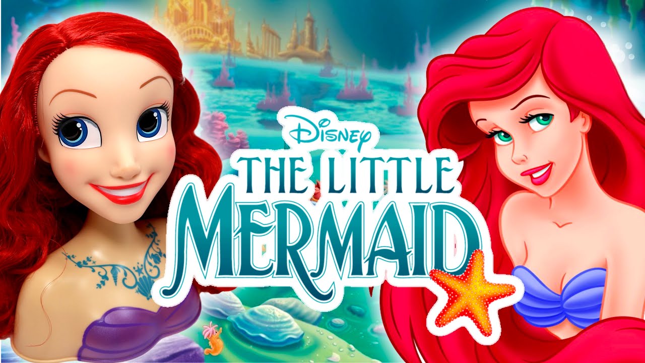 A NEW FACE FOR ARIEL! / Repainting a BIG ARIEL DOLL HEAD / Poppen Atelier #art #disney #makeover
