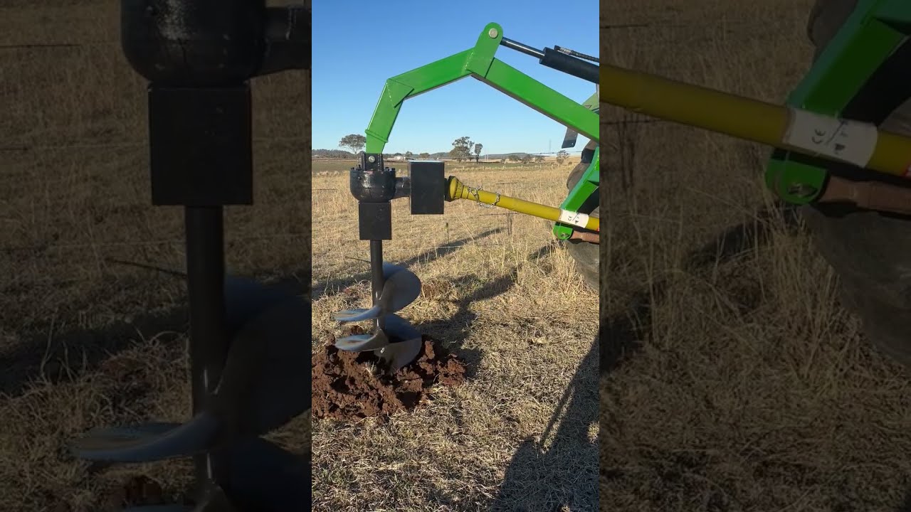 Post Hole Digger with Hydraulic Assist