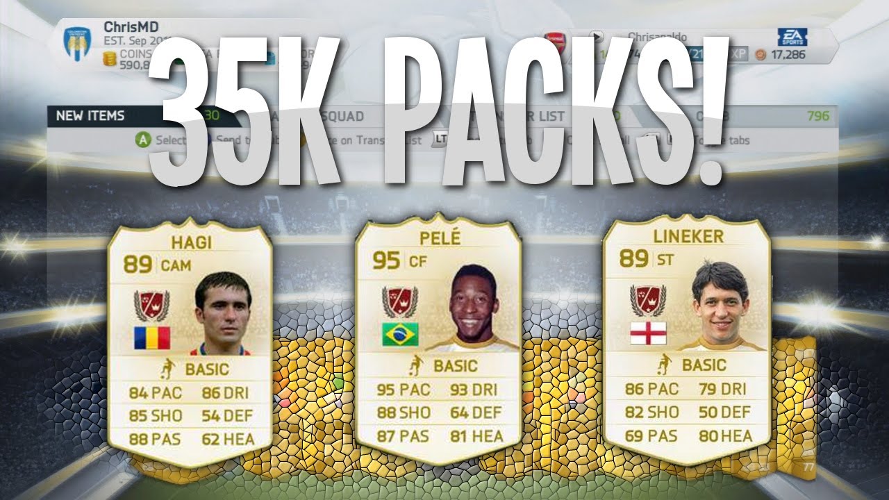 Fifa 14 - 6 x 35K Packs! | HUGE Happy Hour Pack Opening - Legends in Packs...