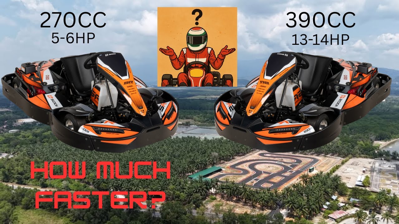 How Much Faster is the 390CC Sodi VS 270CC Sodi Rental at DSC Karting Circuit?