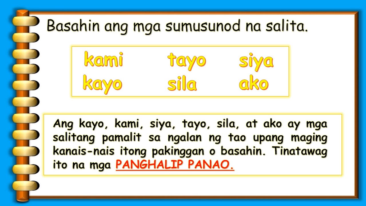 GRADE 3 FILIPINO Q1W5: PAGGAMIT NG MGA SALITANG PAMALIT SA NGALAN NG TAO