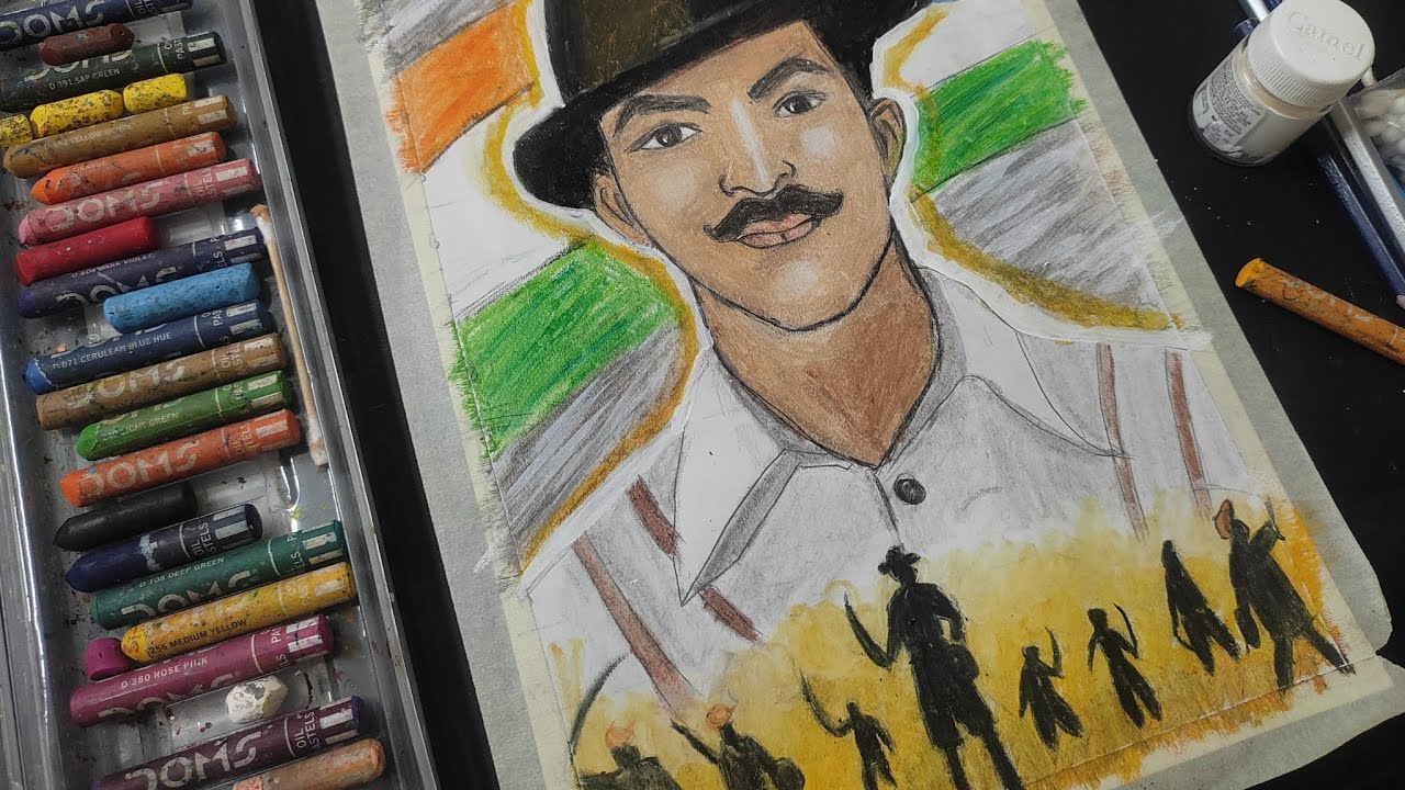 #Bhagat Singh Drawing #video