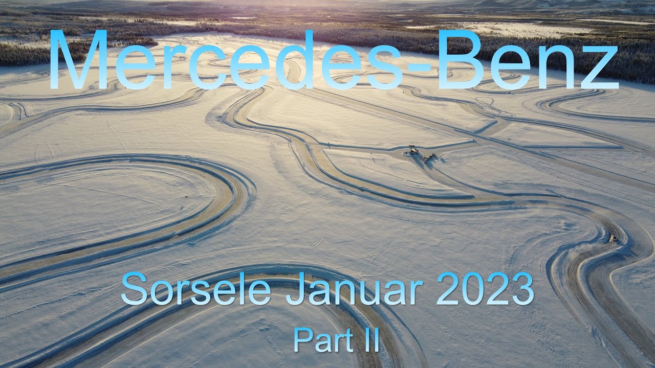 #Mercedes-Benz Driving - Driften am Polarkeis in Schweden Sorsele 2023 Part 2