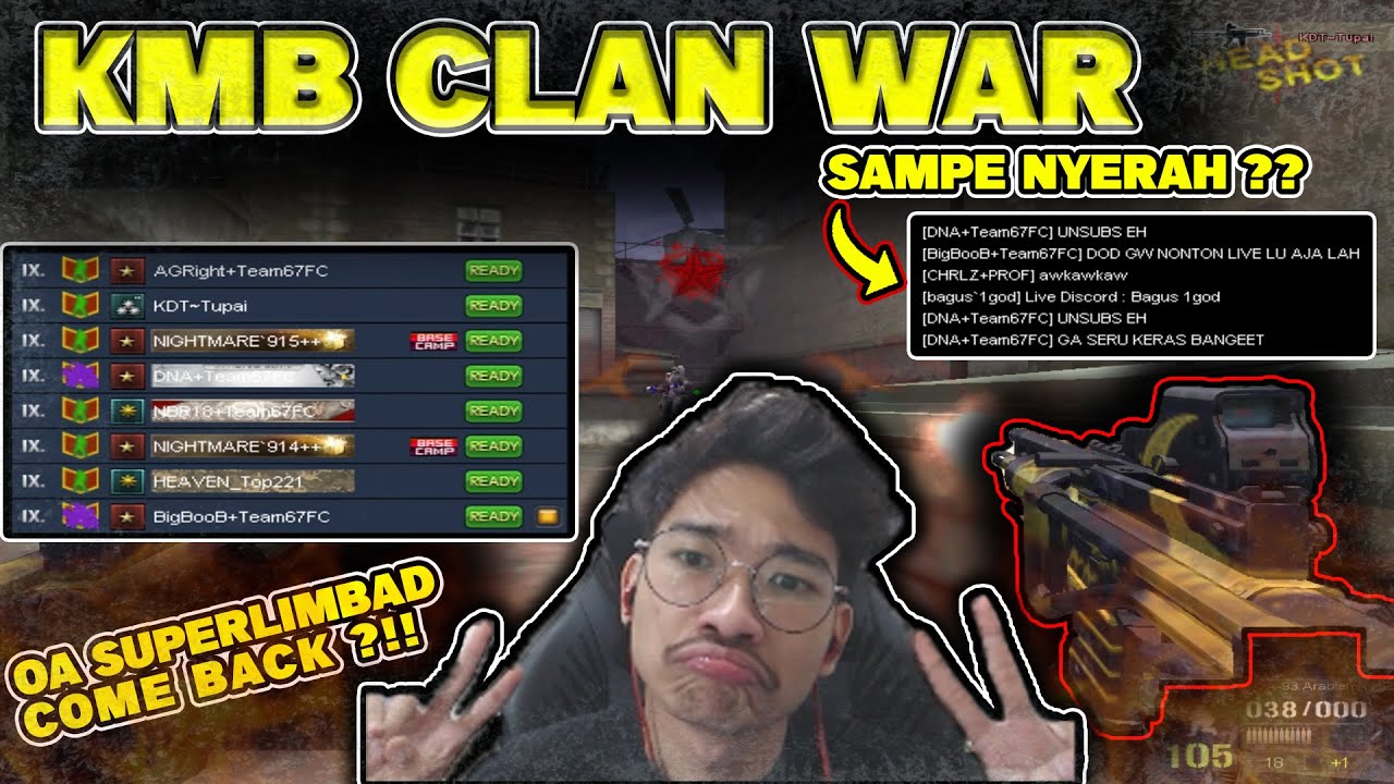 WAR CLAN SAMPE LAWAN NYERAH ?? SUPERLIMBAD PAKE OA LAGI !! // Gameplay Point Blank Zepetto Indonesia
