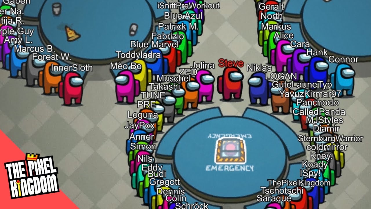AMONG US, but with 100 PLAYERS