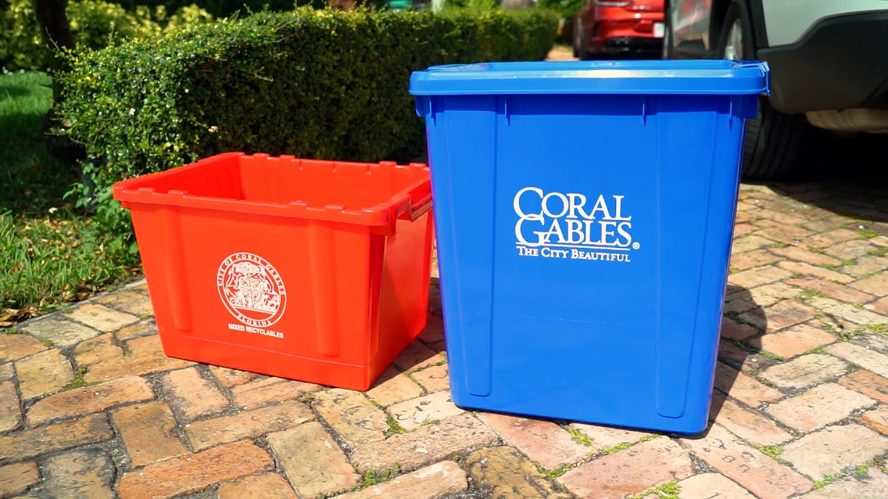 New and improved recycling bins for the City of Coral Gables