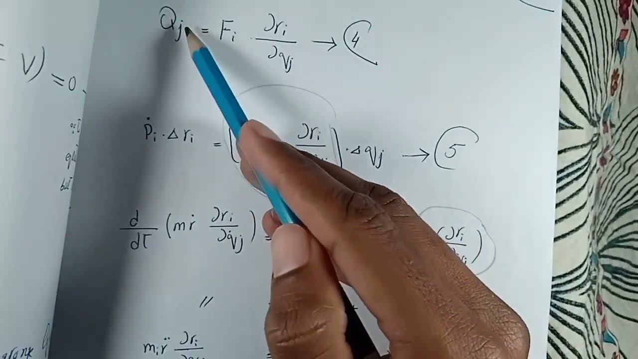 Langrange Equation from D Alembert Principle  | Classical Mechanics | Vid#08