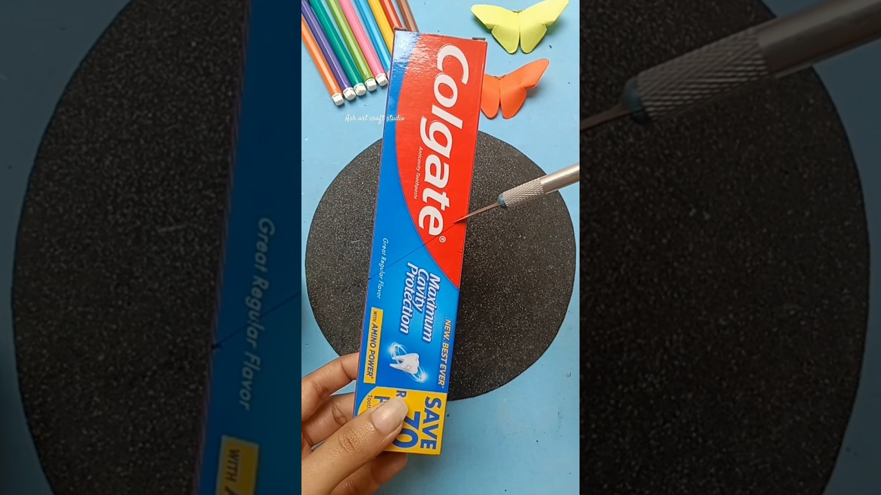 Reuse Colgate toothpaste box