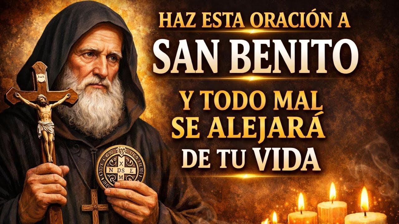 🙏🏻SAN BENITO, PROTEGENOS - ORACION PODEROSA CONTRA TODO MAL🕊️