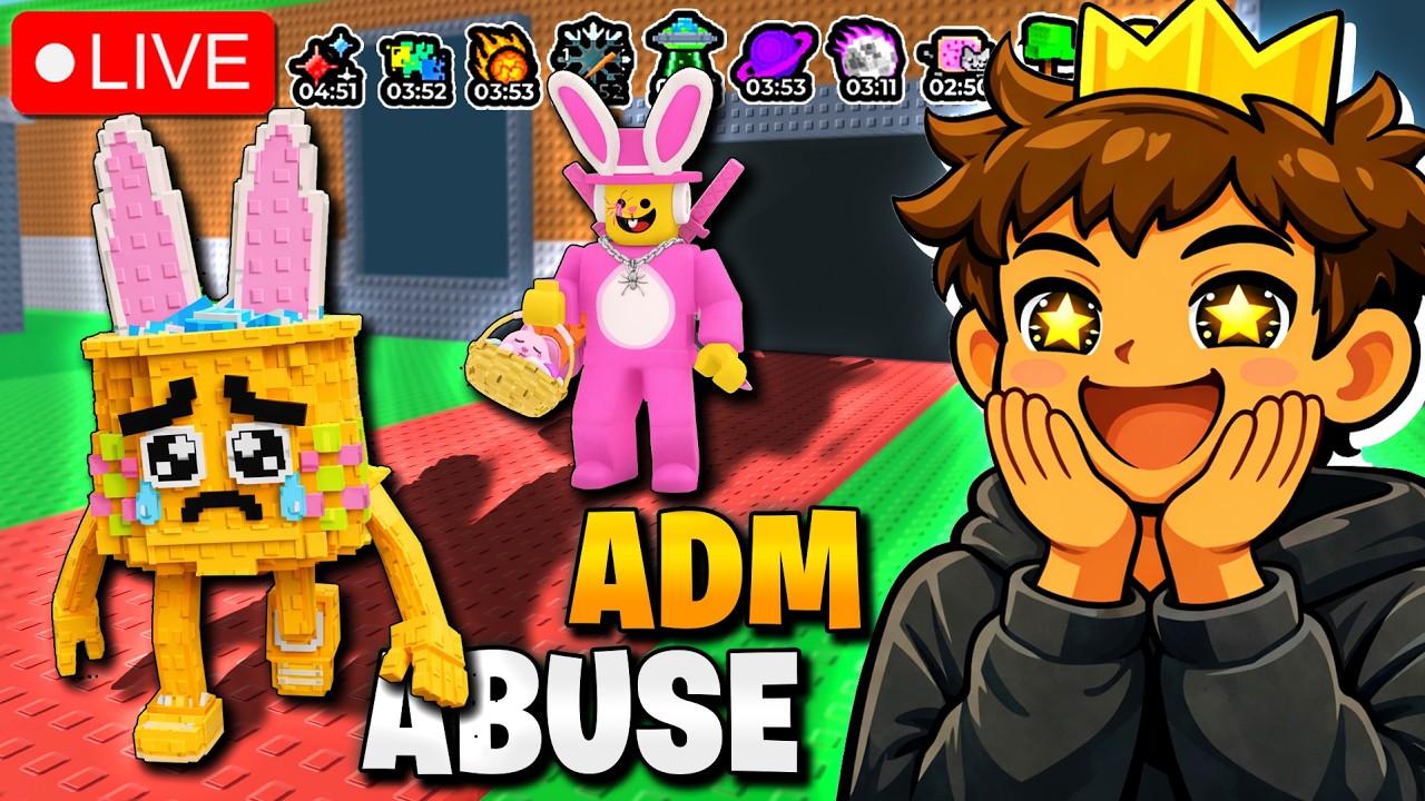 EVENTO DE ADMIN ABUSE 😱 PASCOA DE TACOS | ROUBE UM BRAINROT AO VIVO #roblox #brainrot