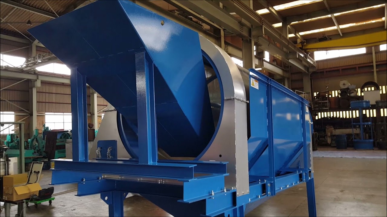 トロンメル　完成しました。　試運転。北陽實業株式会社　長野県　伊那市