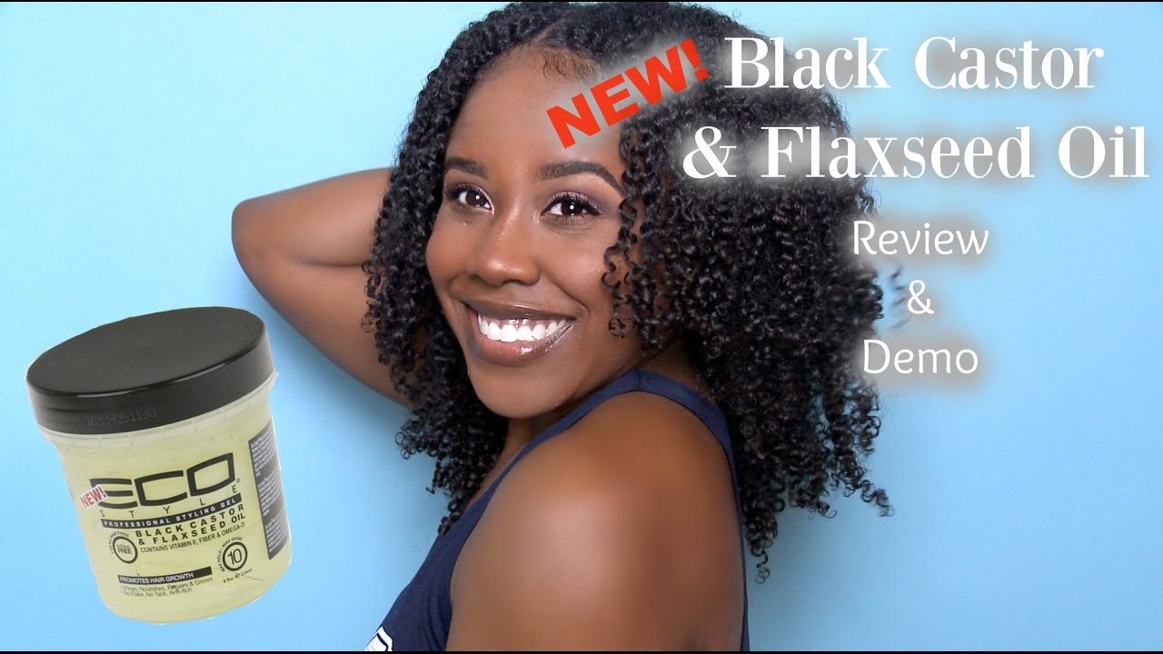 *NEW* Black Castor and Flaxseed Oil EcoStyler Gel Review + Demo | Natural Hair