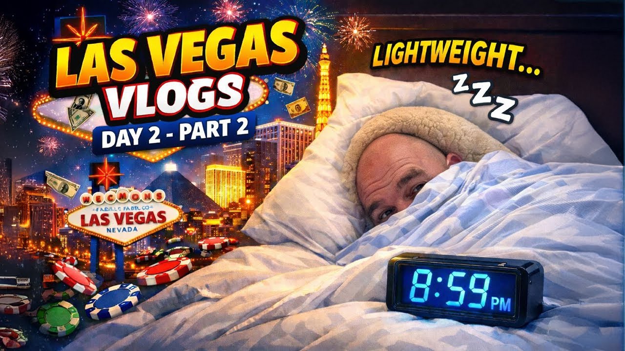 LAS VEGAS DAY 2 Part 2  Broken Toilets, Resorts World Wins & Fontainebleau & in BED by 9PM