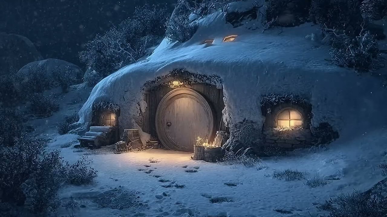 Sleep Deeply in a Frozen Winter Storm | 3 Hours of Chilling Winds and Distant Gusts
