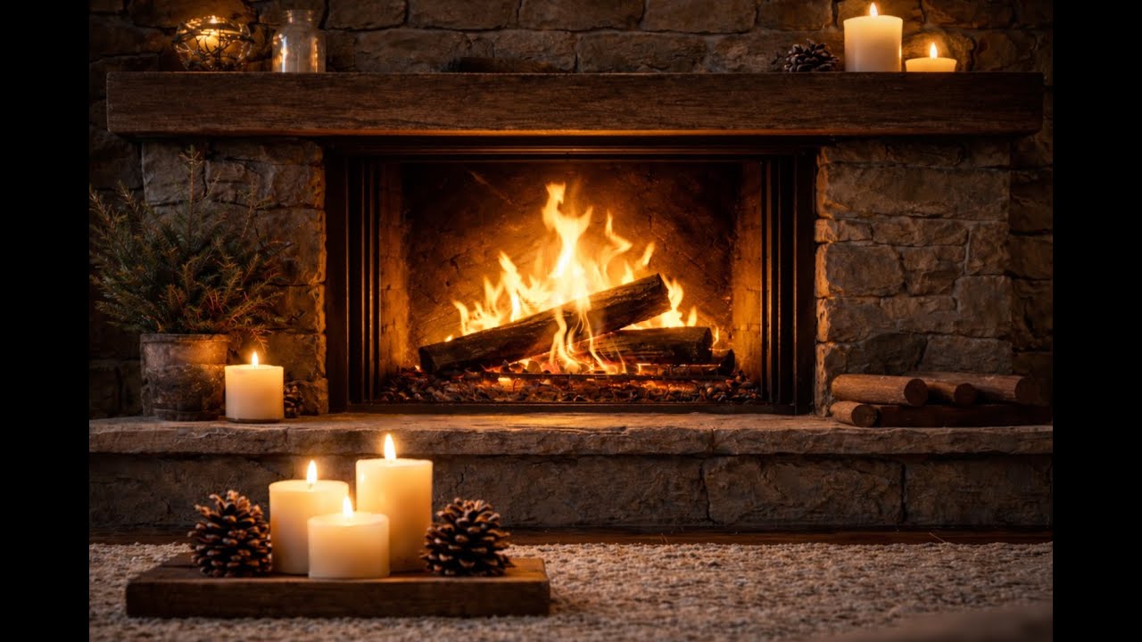 Fireplace Ambience 🔥 Real Fire Sounds for Relaxing & Focus
