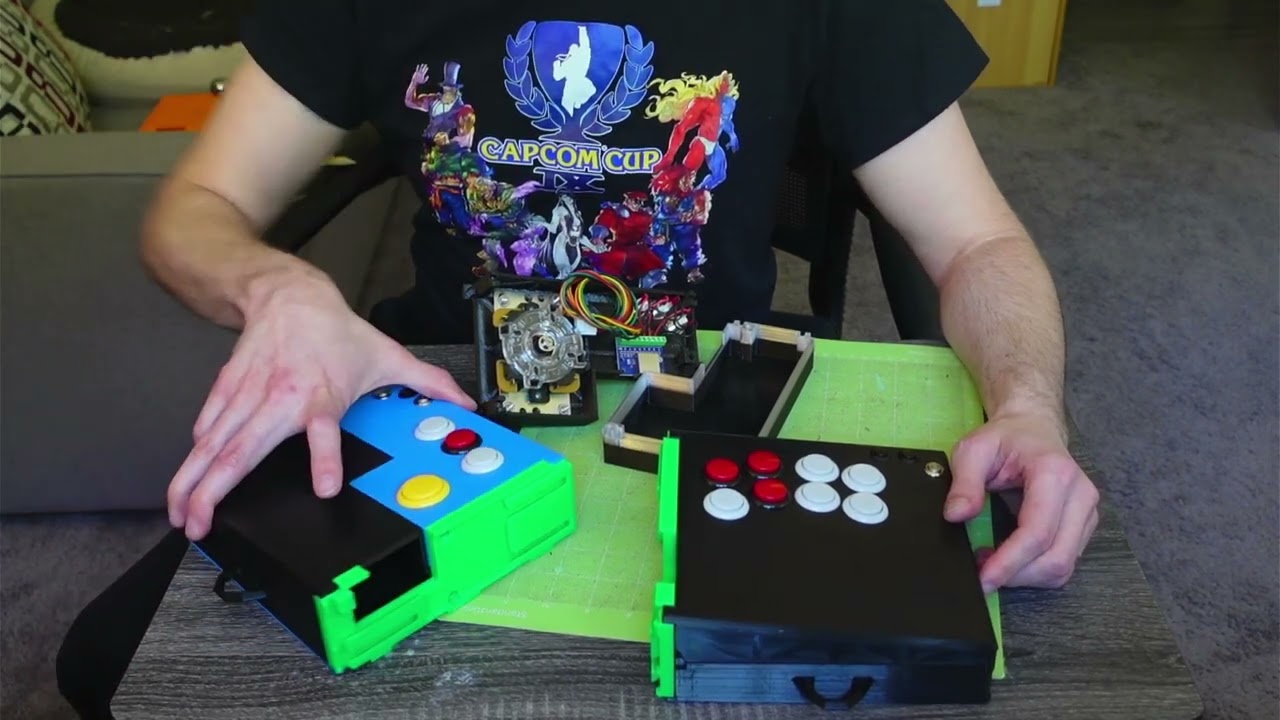 Splitbox Assembly (splittable fightstick with modular leverless/stickless & joystick options)