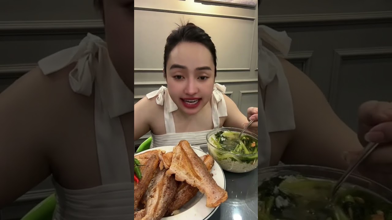 Mời mọi người Mukbang Cơm Khô Cá Dứa Chấm Mắm Me, Cơm Ức Cá Dứa với em nghen