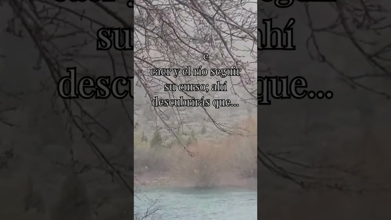 &ldquo;Nevando en el R&iacute;o Limay ❄️ | Fluir como la vida&rdquo;