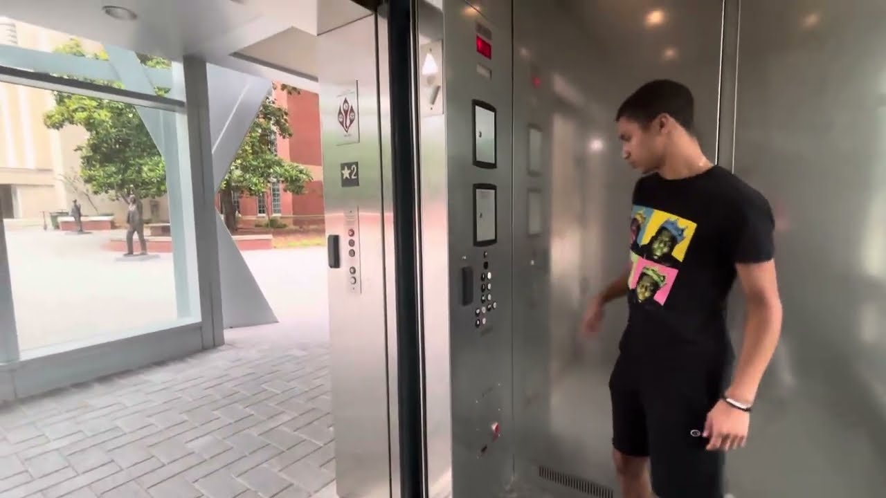 Weird TK Traction Elevator at Talley Student Union at NC State