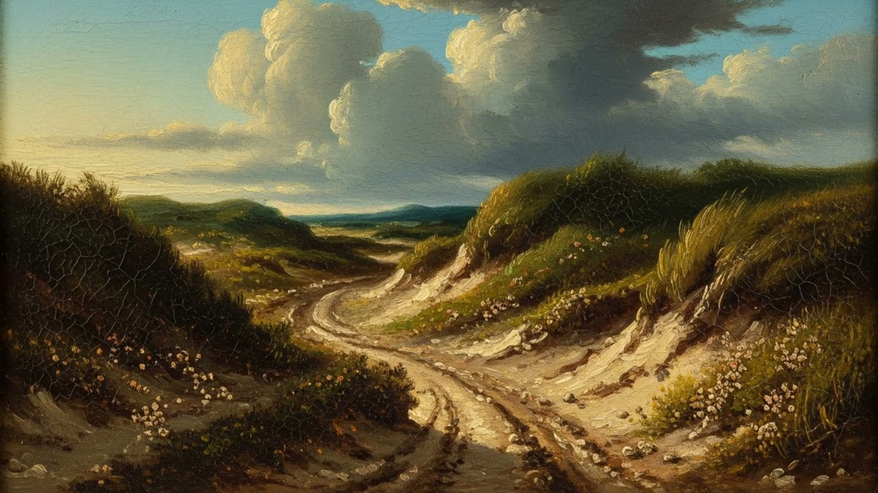 Relaxing 4K ART TV: Ambient Art TV | Gallery TV Vintage Dunes Landscape..mp4