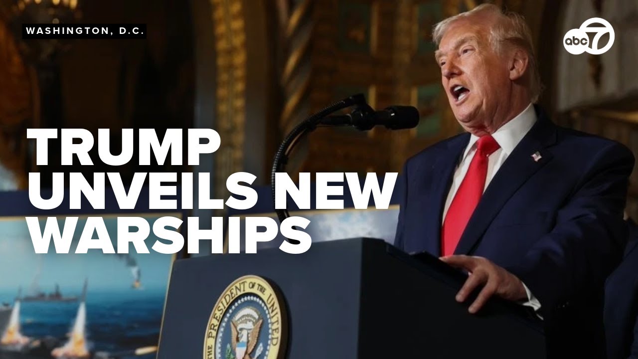 FULL: President Trump unveils building of Golden Fleet for the Navy