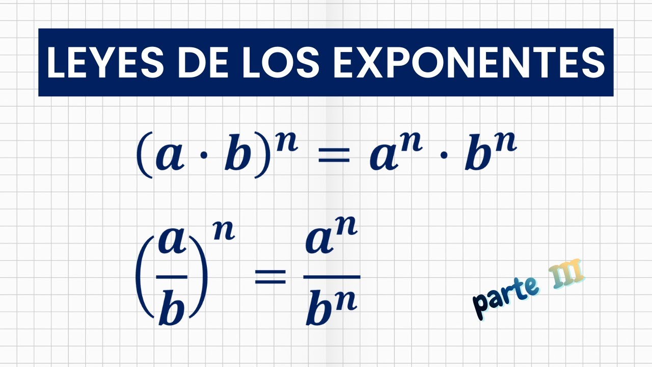 LEYES DE LOS EXPONENTES (parte 3): bases diferentes, mismo exponente | la mejor explicación 👍🏼