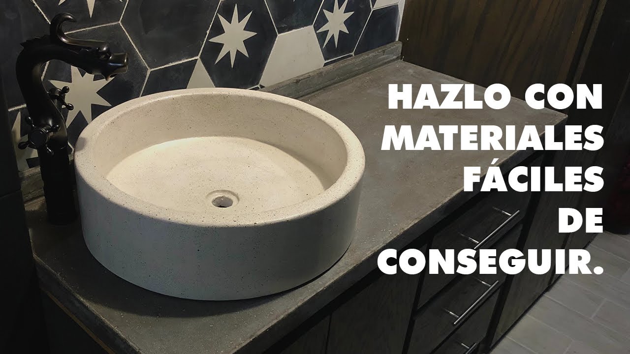 DIY: Construye lavabos de concreto circulares (Tutorial paso a paso)