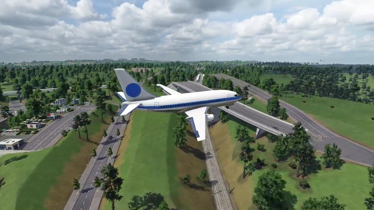 Sedli TV - 4K Airplane flying to the Big city. Video for kids.