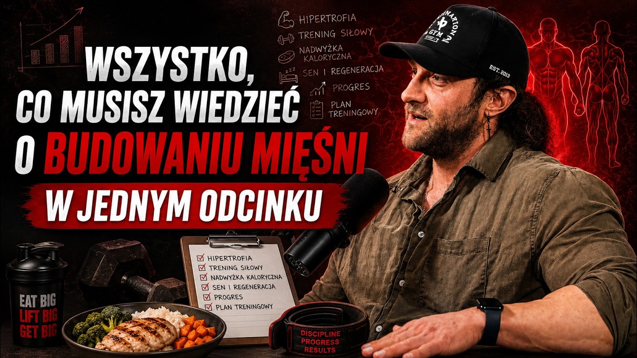 Budowanie MIĘŚNI od podstaw. Trening, dieta i hipertrofia | Arkadiusz Czerw
