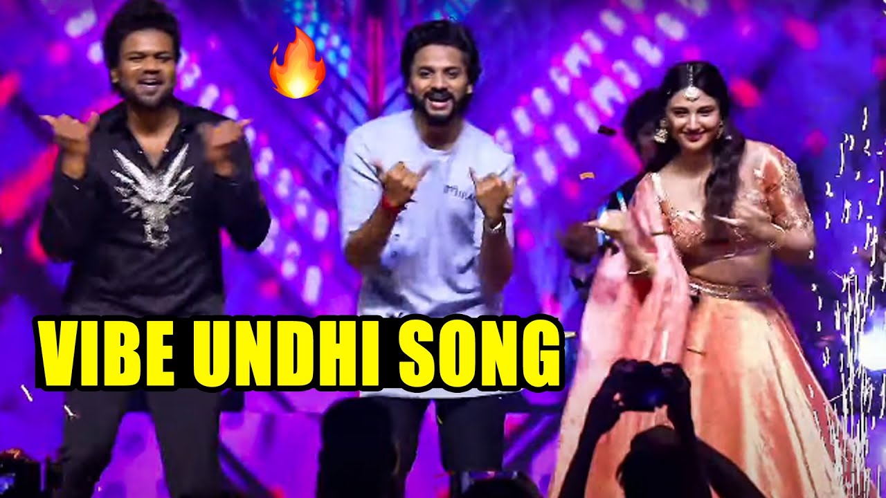 Teja Sajja, Ritika Nayak & Manchu Manoj SUPERB Dance To Vibe Undi Song At Mirai Pre-release event